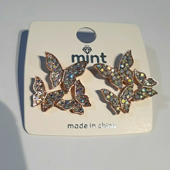 Butterfly Post Earrings - Picture 8 of 9